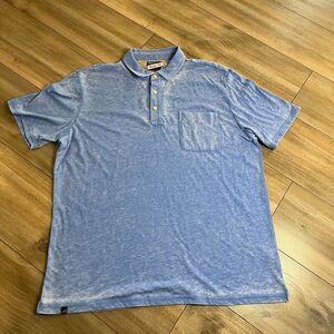 Johnnie-O Blue Casual Polo Shirt Men‎ Large Bin E-46
